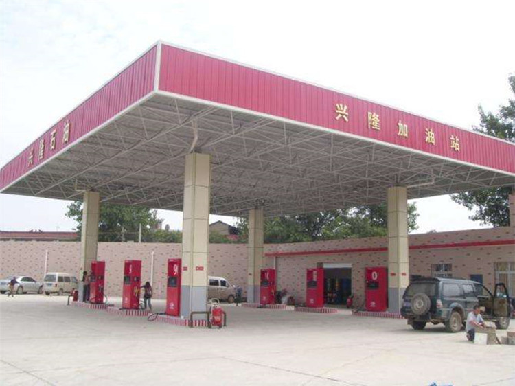 福建加油站钢结构网架案例9